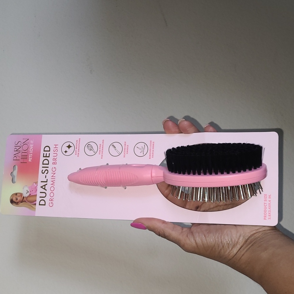 Paris Hilton Pink Dual-Sided Hair Brush